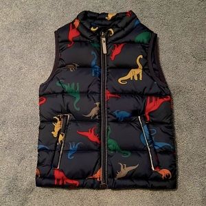 Hanna Andersson Boys Dino Puffer Vest